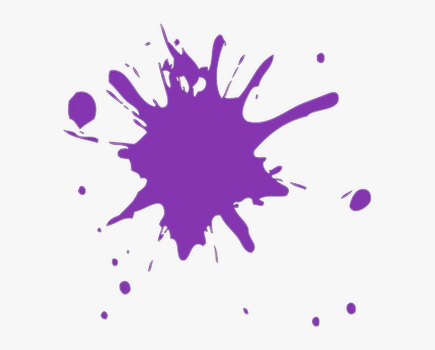 Transparent Purple Paint Splatter Png - Purple Paint Splatter Transparent, Png Download, Free Download