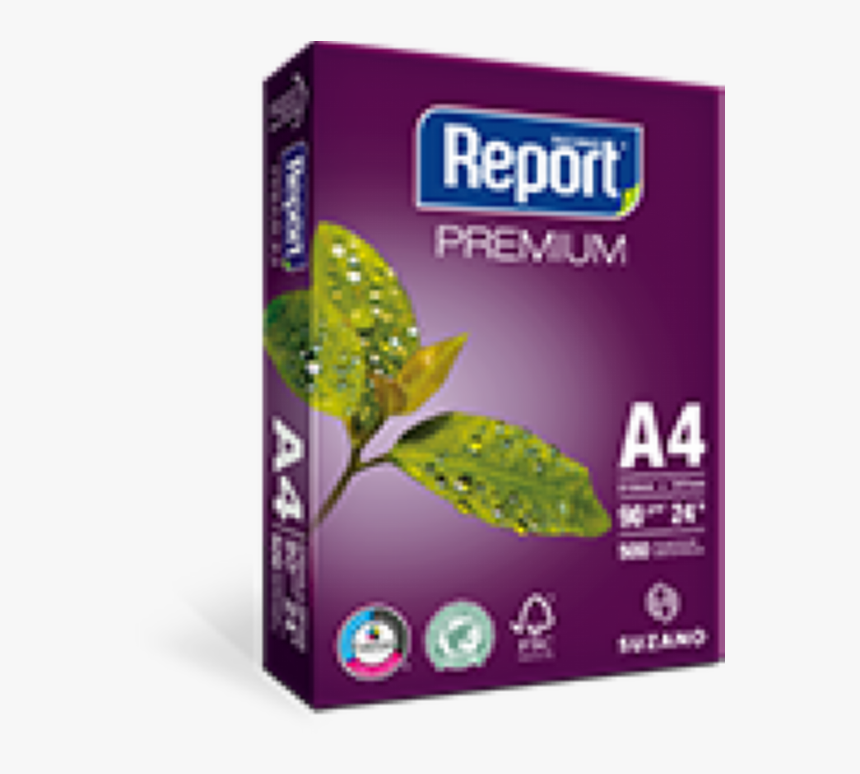 Papel Sulfite Suzano Report Premium A4 90 G Branco - Resma De Papel A4, HD Png Download, Free Download