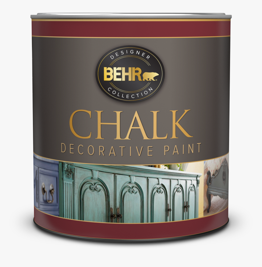 Can Of Chalk Decorative Paint - Behr Black Paint Chalk, HD Png Download, Free Download