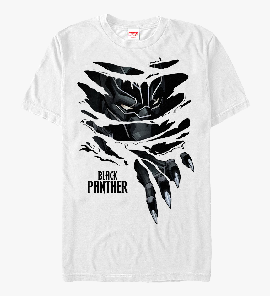 Ripped Black Panther T-shirt - Panther Claw Ripping Shirt, HD Png Download, Free Download