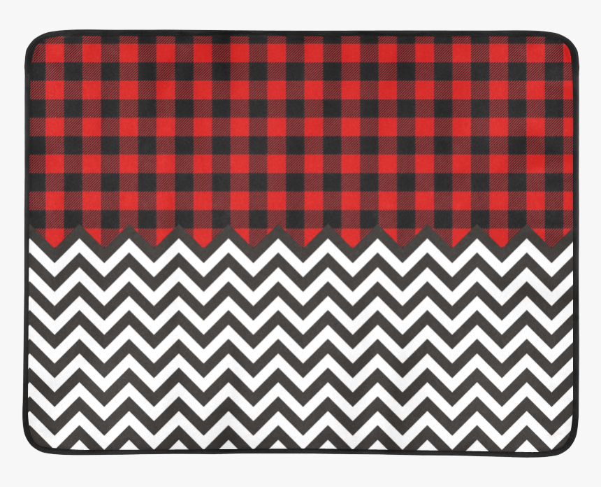 Hipster Zigzag Chevron Pattern Black & White Lumberjack - Treat Table Sign For Baby Shower, HD Png Download, Free Download
