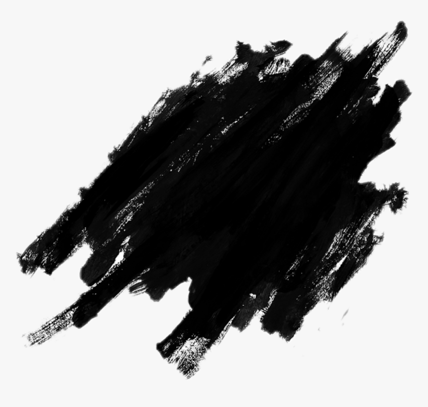 Transparent Brush Stroke Clipart - Black Paint Splash Png, Png Download, Free Download