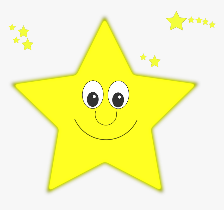 Estrellas, Amarillo, Cara, Sonrisa, Feliz - Greeting Eid Al Fitr, HD Png Download, Free Download