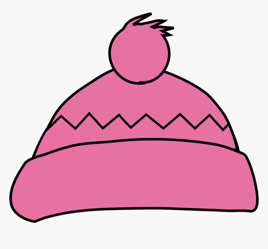 Hat, Clothing, Winter, Christmas, Weather, Snow, Cold - Pink Winter Hat Clipart, HD Png Download, Free Download