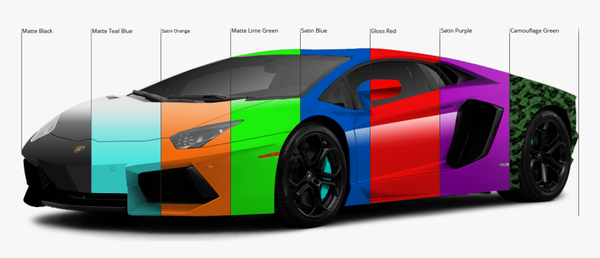 What Colors Can You Wrap A Car - Lamborghini Aventador Colors, HD Png Download, Free Download