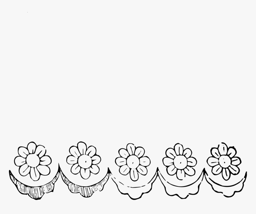 Vintage Illustration Flower Vintage Flower Line Art- - Line Art, HD Png Download, Free Download