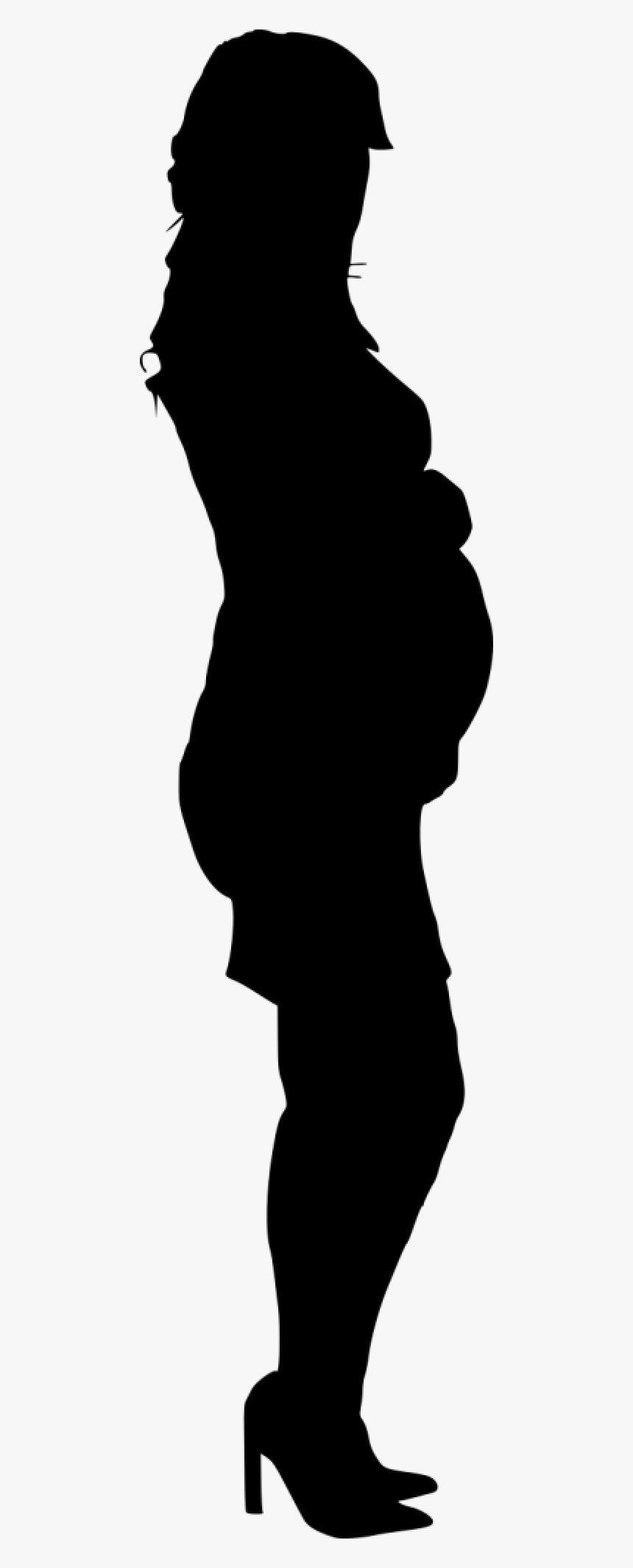 Pregnant Woman Silhouette Png - Silhouette Transparent Pregnant Women, Png Download, Free Download