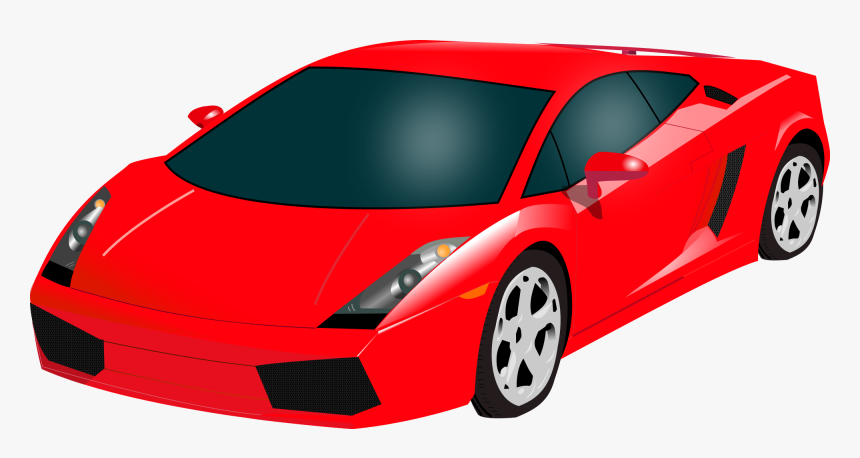 Lamborghini Aventador Clipart Supercar - Red Lamborghini Clipart, HD Png Download, Free Download