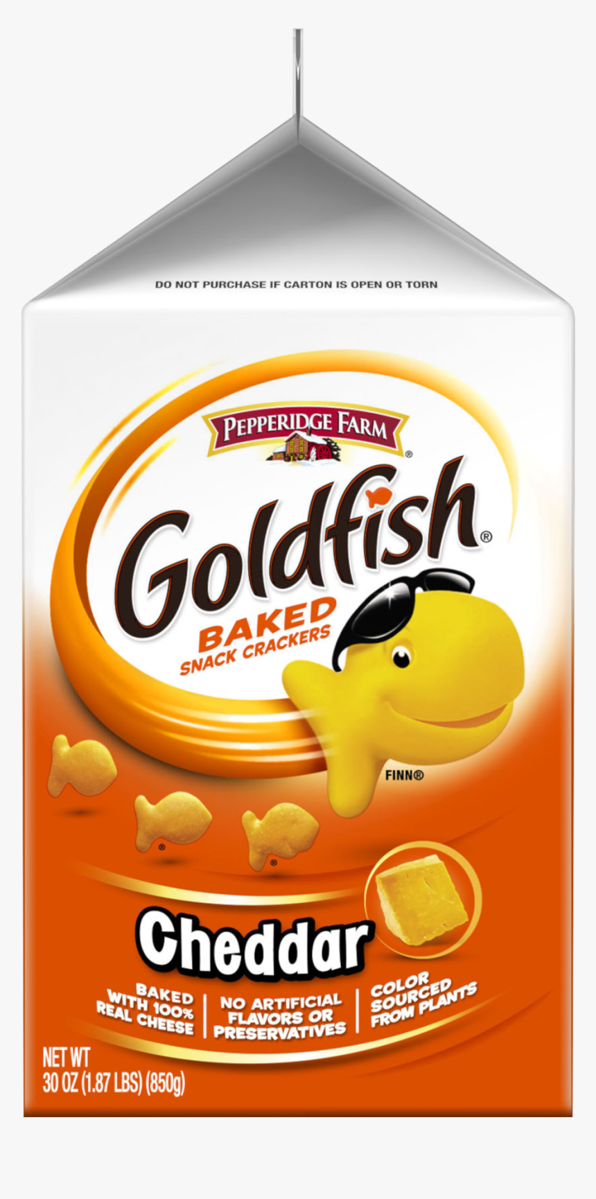 Pepperidge Farm Goldfish Baked Snack Crackers Cheddar - Pepperidge Farm, HD Png Download, Free Download
