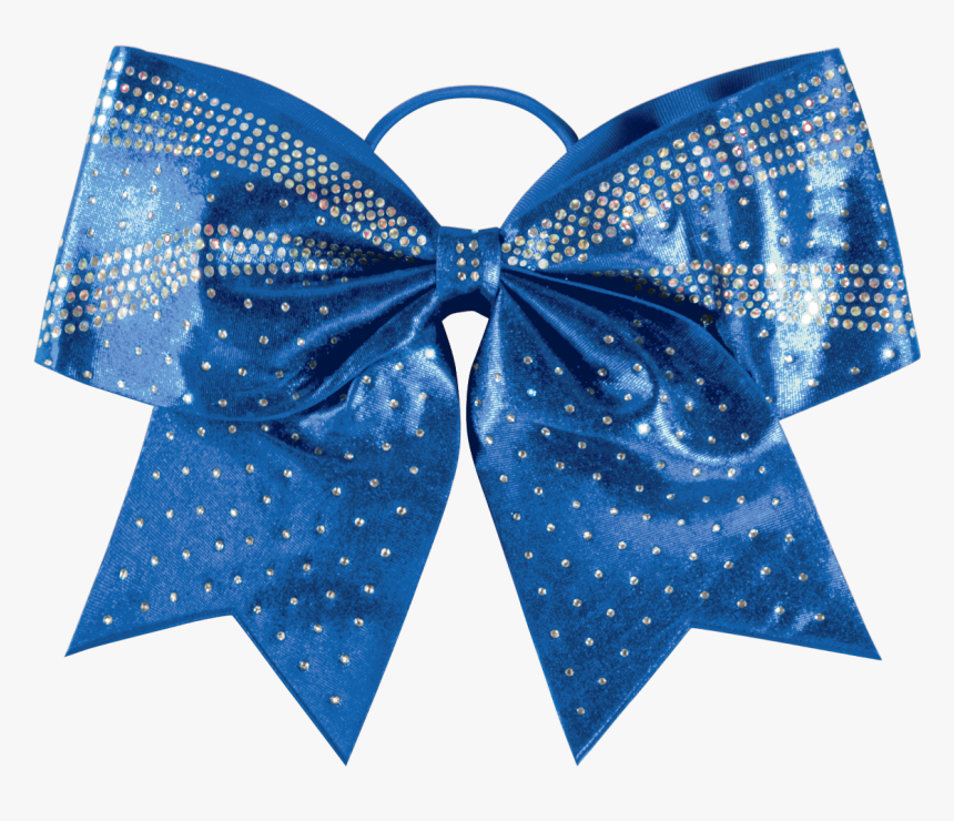 Chasse Luxe Rhinestone Performance Hair Bow - Cheer Bow With Paw Print Black And White, HD Png Download, Free Download