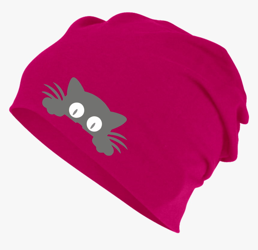 Beanie With Reflective Cat Print Who`s There - Beanie, HD Png Download, Free Download
