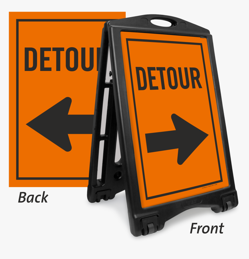 Detour Sidewalk Sign Kit - Sun Tzu Encourage His Arrogance, HD Png Download, Free Download