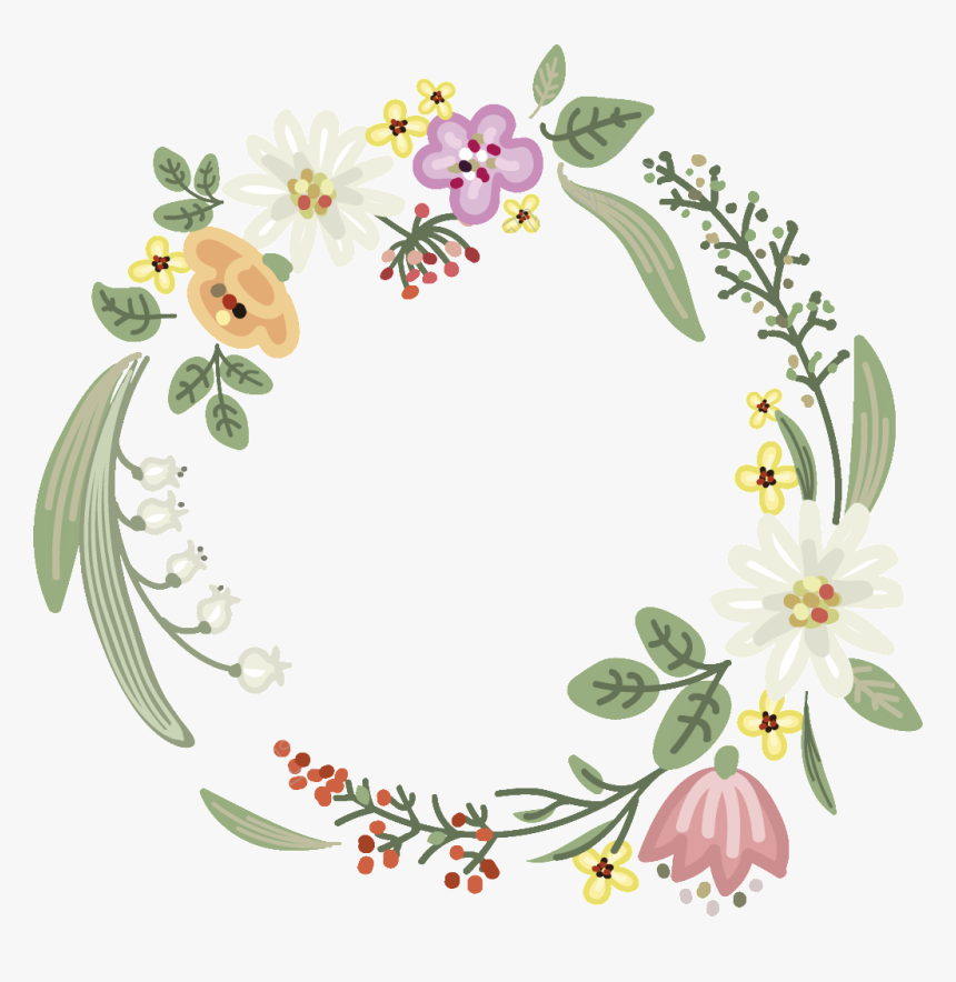 Transparent Stock Garland Vector Flower Vector Garland- - Flower Vector Free Download, HD Png Download, Free Download