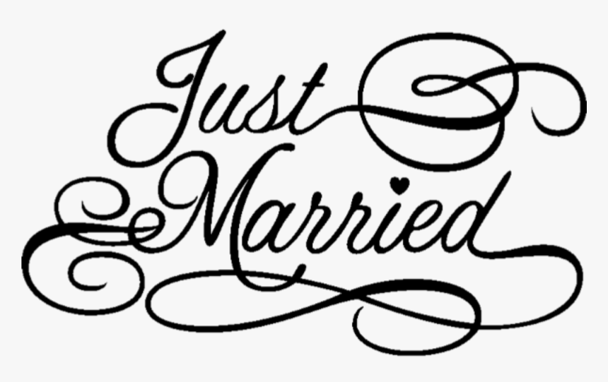 Clip Art Just Married, HD Png Download, Free Download