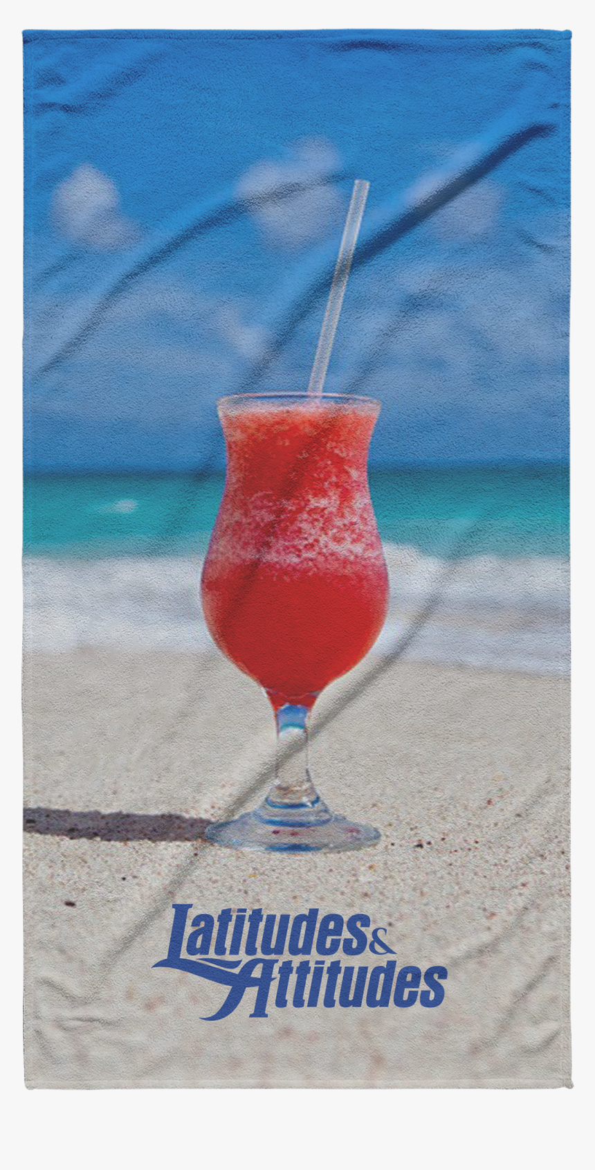 Tropical Drink Beach Towel"
 Class= - Blue Hawaii, HD Png Download, Free Download