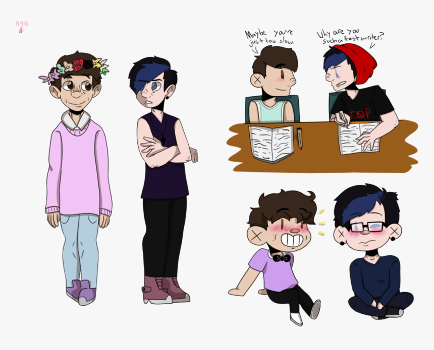 Dan And Punk Phil By Misssparki - Punk And Pastel Phan, HD Png Download, Free Download