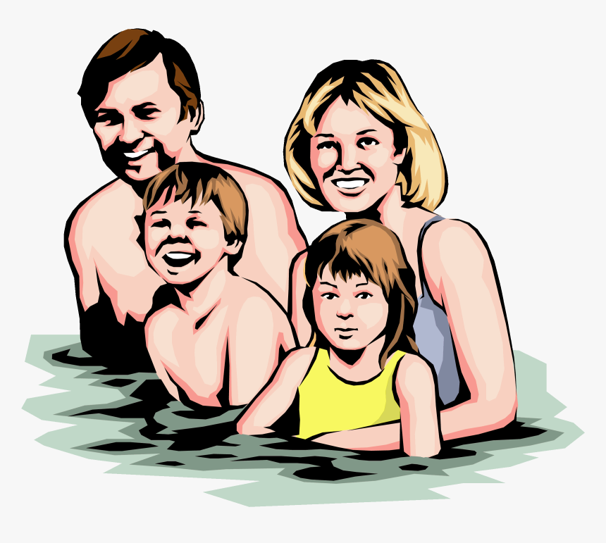 Clipart Family Swim - Variation In Human Being, HD Png Download, Free Download