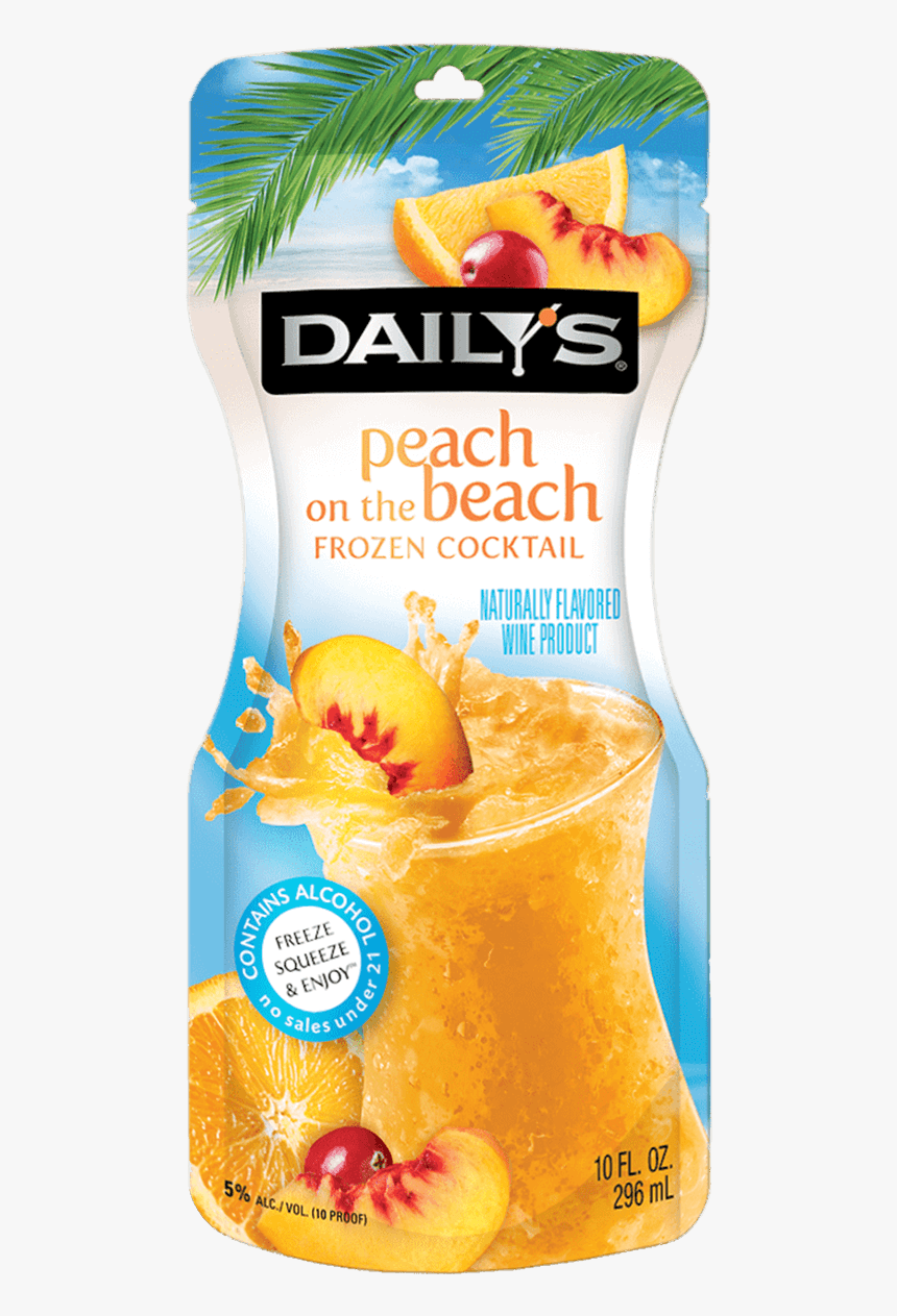 Dailey"s Cocktails Peach On The Beach - Daily's Frozen Drinks, HD Png Download, Free Download