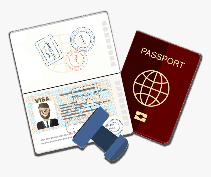 Transparent Passport Stamps Clipart - Passport And Visa Png, Png Download -  kindpng