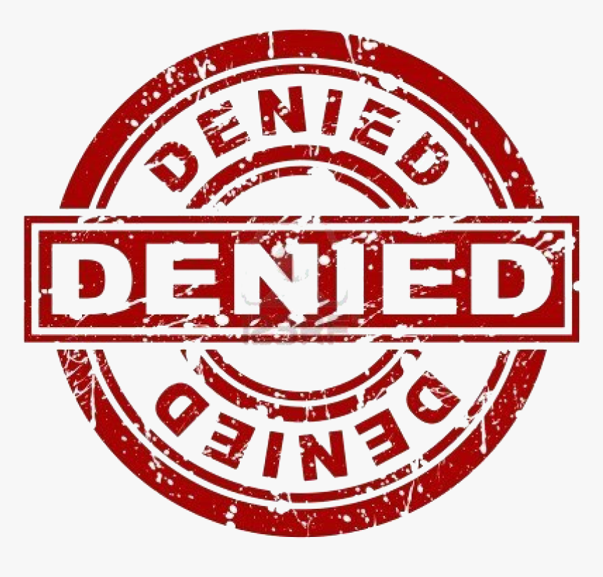 Denied Stamp Png Picture - Transparent Denied Stamp Png, Png Download, Free Download