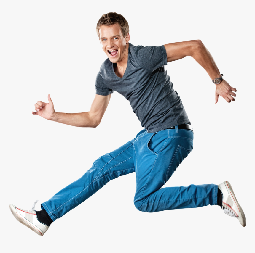 Joven Saltando Png, Transparent Png, Free Download