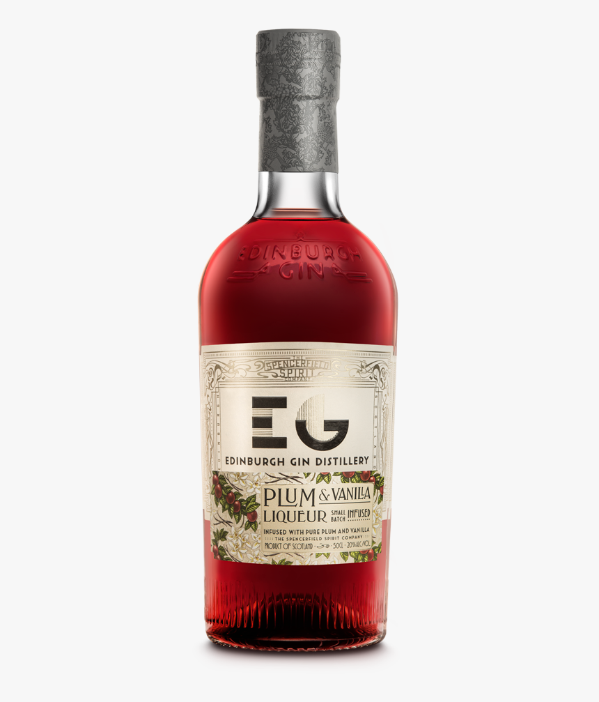 Plum & Vanilla Liqueur Bottle - Edinburgh Gin Rhubarb & Ginger Liqueur, HD Png Download, Free Download