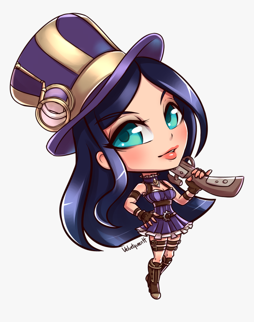 Caitlyn League Of Legends Chibi, HD Png Download, Free Download