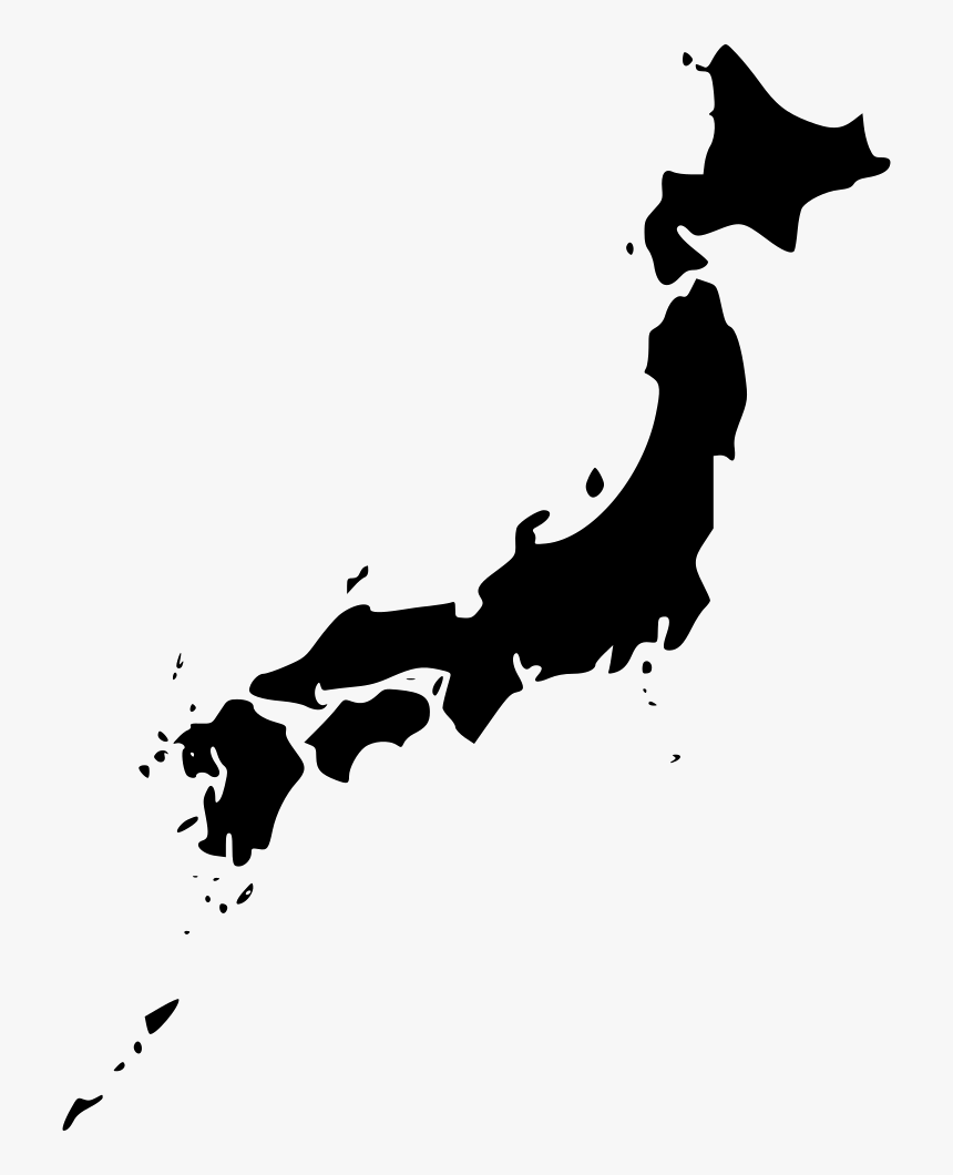 Japan - Japan Map Black Png, Transparent Png, Free Download