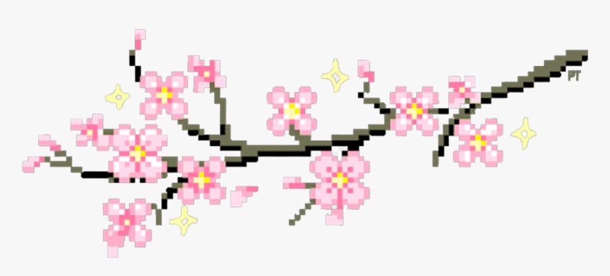 #png #peach #cute #aesthetic #japan #stickers #soft - Aesthetic Cherry Blossom Png, Transparent Png, Free Download