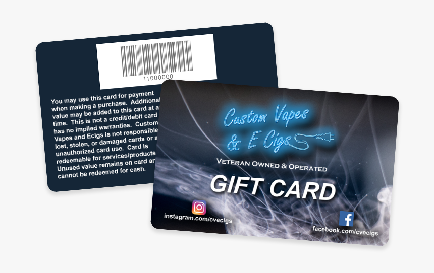 Vape Store Gift Card, HD Png Download, Free Download