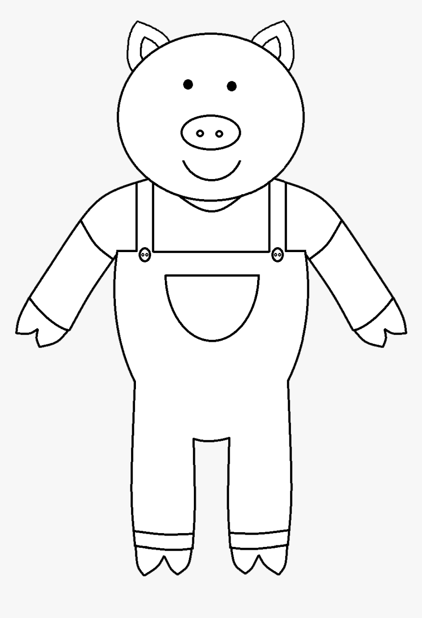 Three Little Pigs Outline, HD Png Download, Free Download