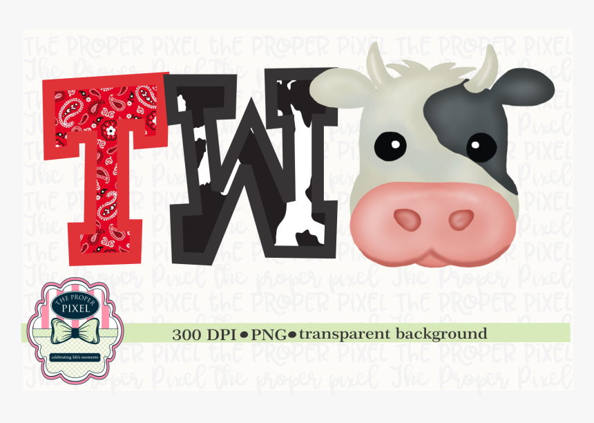 Watercolor Cow Birthday Two, Black Cow Example Image - Dairy Cow, HD Png Download, Free Download