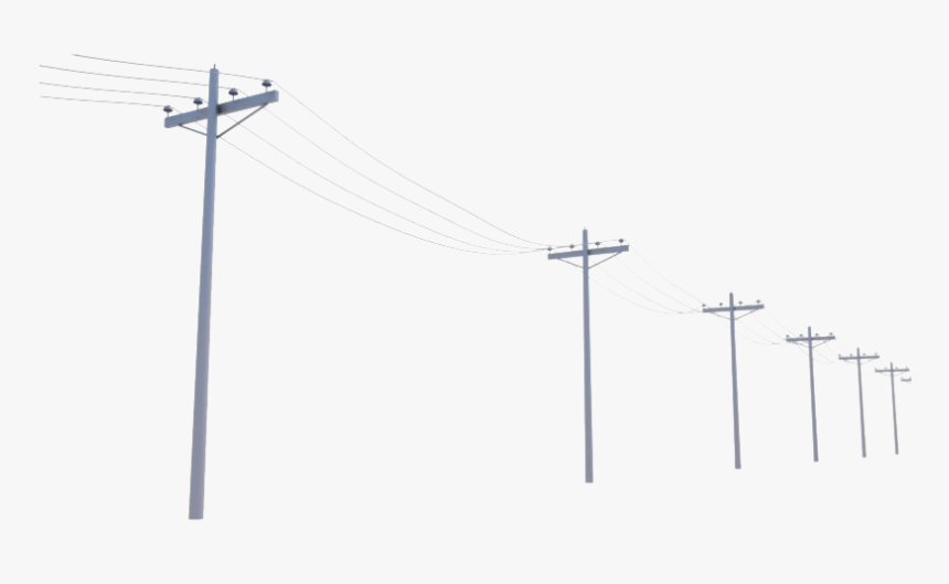 Electricity Transparent - Transparent Telephone Poles Png, Png Download, Free Download