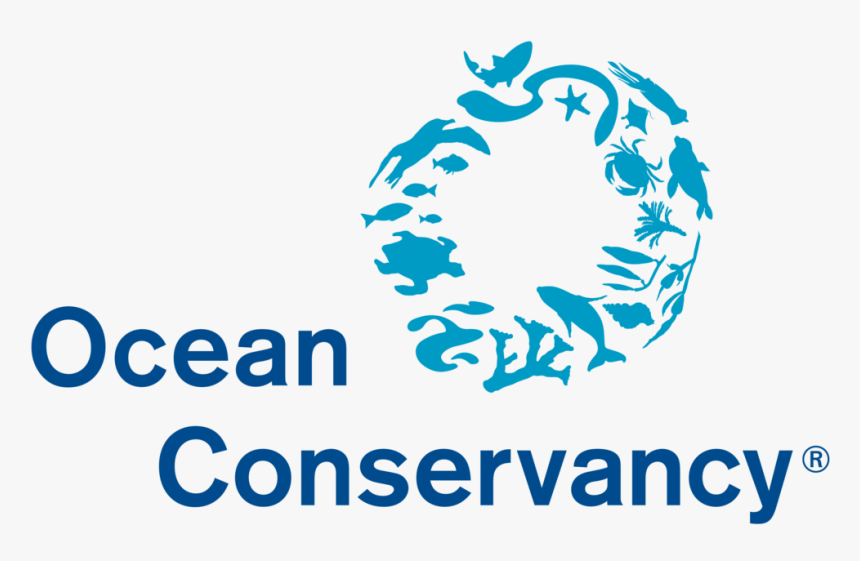 Oc Logo Horiz Aqua Navy Large - Ocean Conservancy Logo, HD Png Download, Free Download