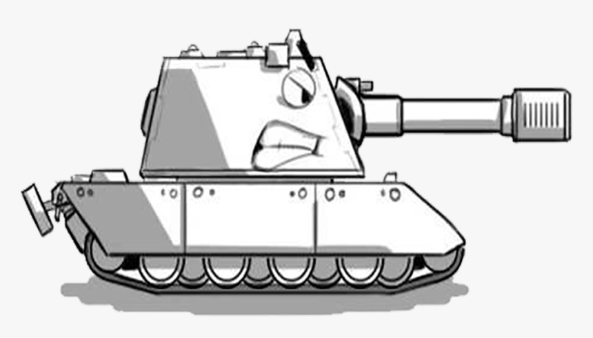 World Of Tanks Drawing Line Art Cartoon - Tank Cartoon Png, Transparent Png, Free Download