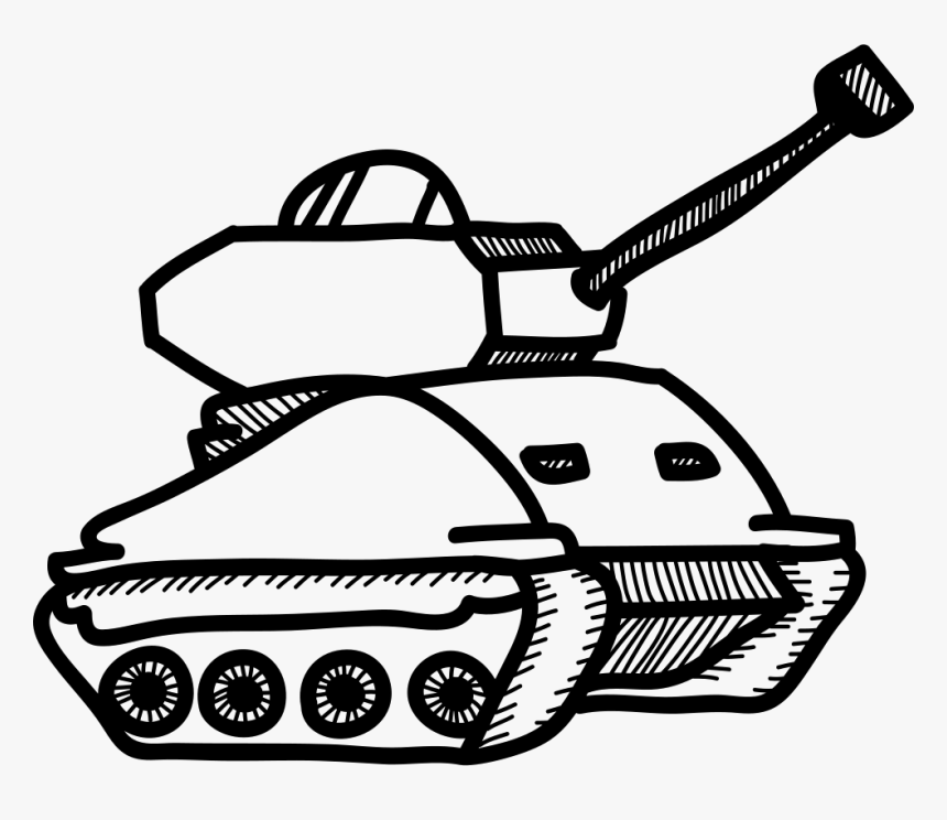 Dibujo De Un Tanque De Guerra, HD Png Download, Free Download