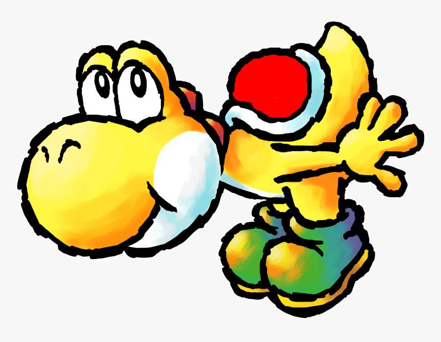 Yoshi And Baby Bowser , Png Download - Yoshi's Island Ds Yellow Yoshi, Transparent Png, Free Download