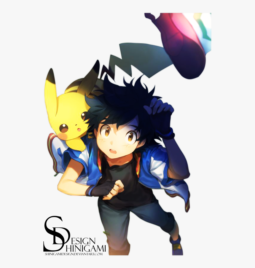 Ash And Pikachu - Anime Art Ash Ketchum, HD Png Download, Free Download