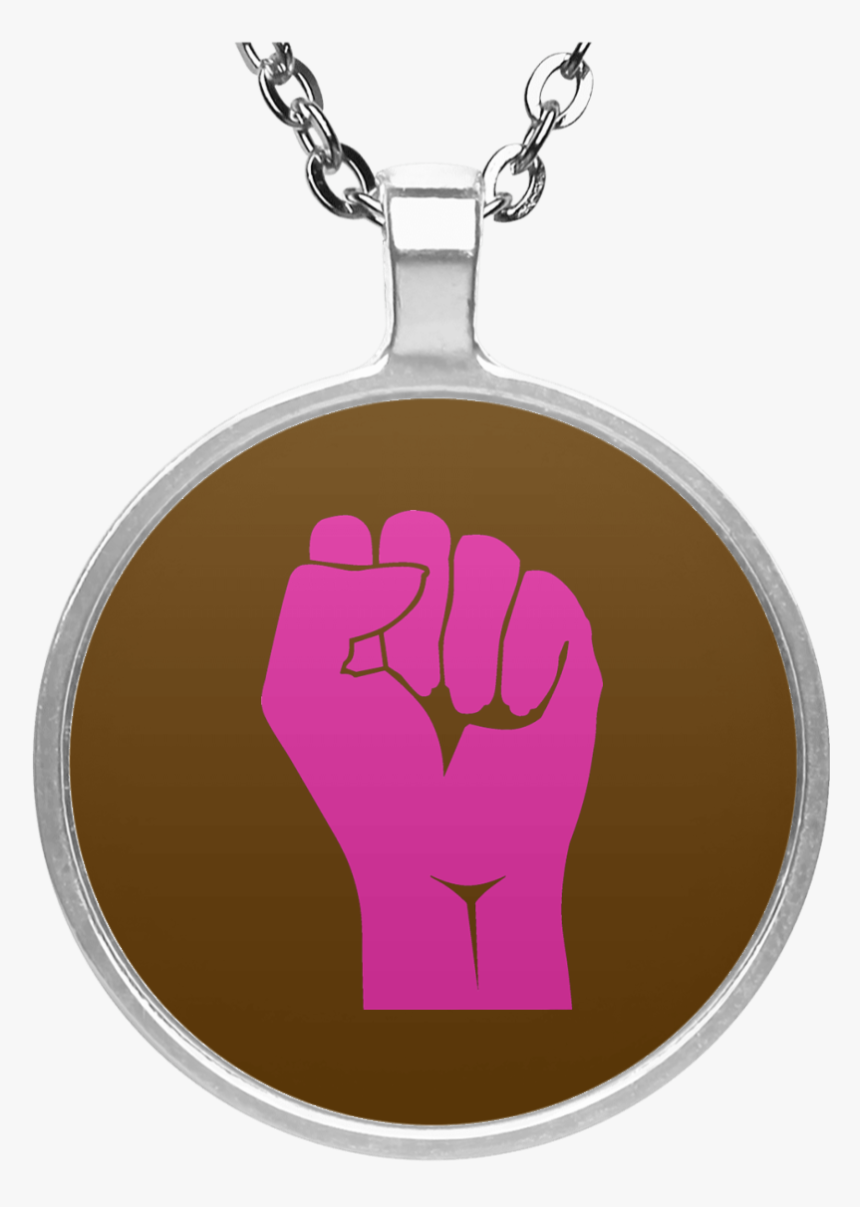 Clenched Fist Un4686 Circle Necklace - Transparent Baby Necklace, HD Png Download, Free Download