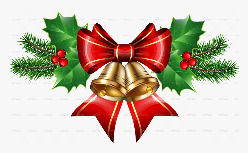 Transparent Chrismas Png - Transparent Background Christmas Bell Clipart, Png Download, Free Download