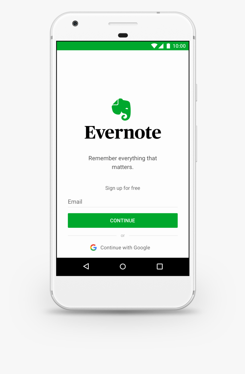 Evernote Mobile Login, HD Png Download, Free Download