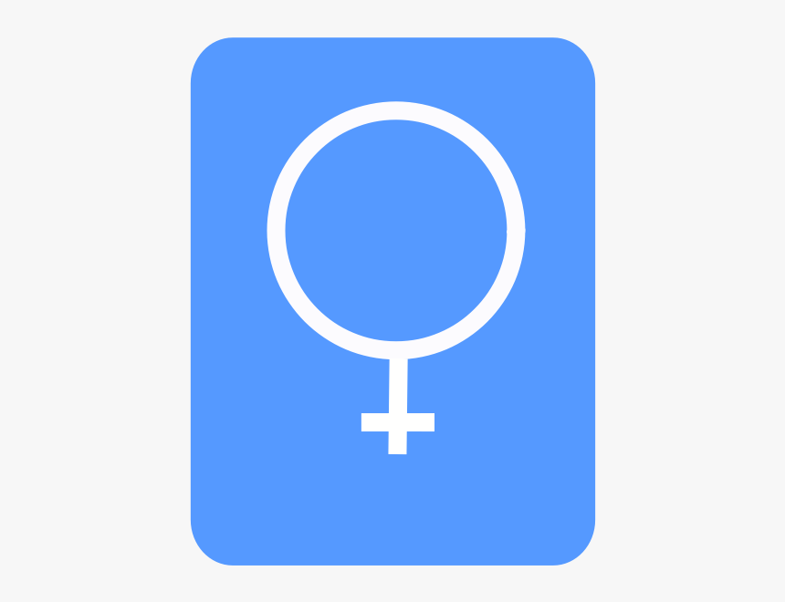 Vector Drawing Of Modern Blue Women"s Toilet Sign - Kadın Erkek Tuvalet Işaretleri, HD Png Download, Free Download