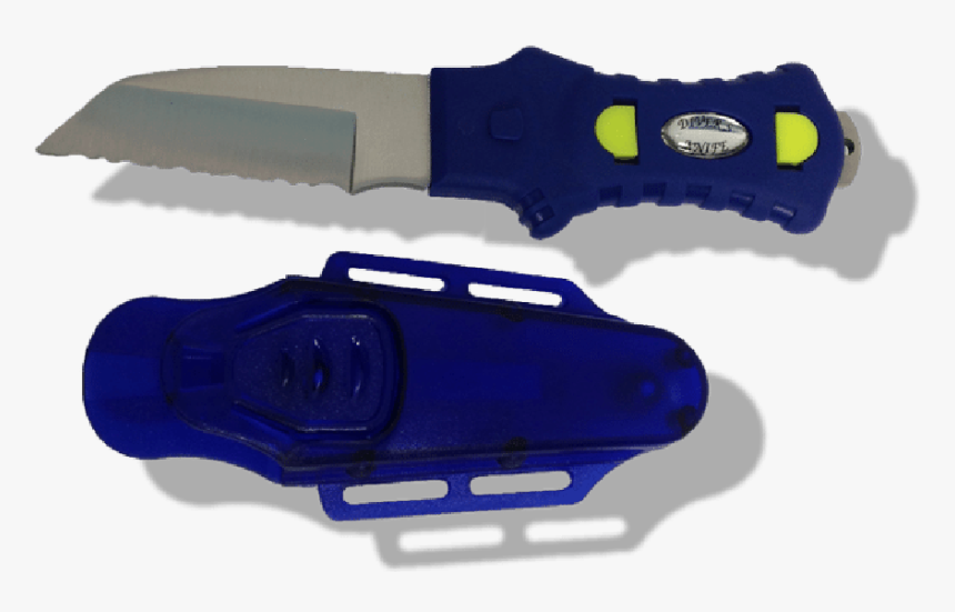Angled Dive Knife With Hard Case - Utility Knife, HD Png Download, Free Download