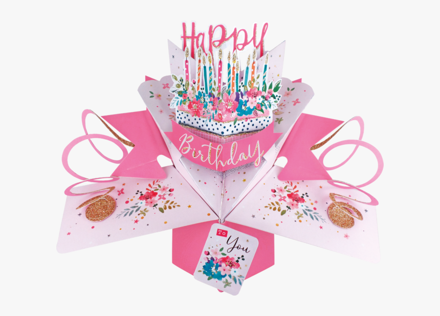 Happy Birthday 3d Pop Up Card, HD Png Download, Free Download