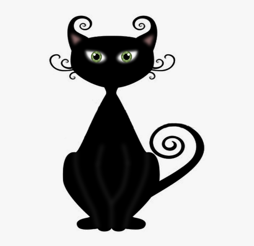 Pin By Ester On Casa - Witches Cat Cartoon, HD Png Download, Free Download