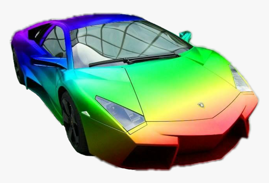 #car #lamborghini #fte #dailysticker #red #yellow #green - Yellow And Blue Lamborghini, HD Png Download, Free Download