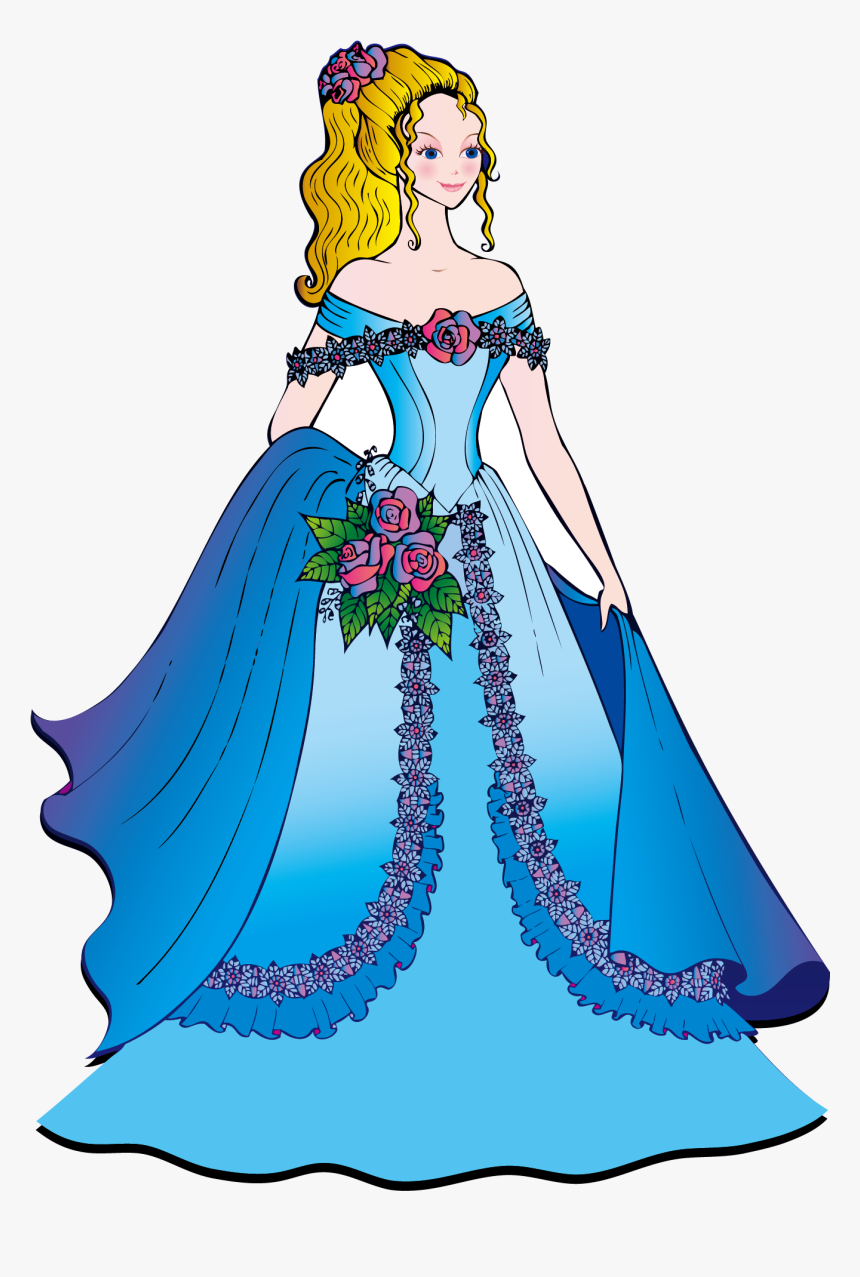 Image Freeuse Cinderella Dress Clipart - Beautiful Disney Princess Cartoon, HD Png Download, Free Download