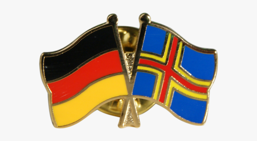 Finland Aland Islands Friendship Flag Pin, Badge - Schweden Deutschland Freundschaft, HD Png Download, Free Download