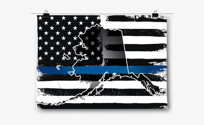 Thin Blue Line - Ohio Thin Blue Line Flag, HD Png Download, Free Download