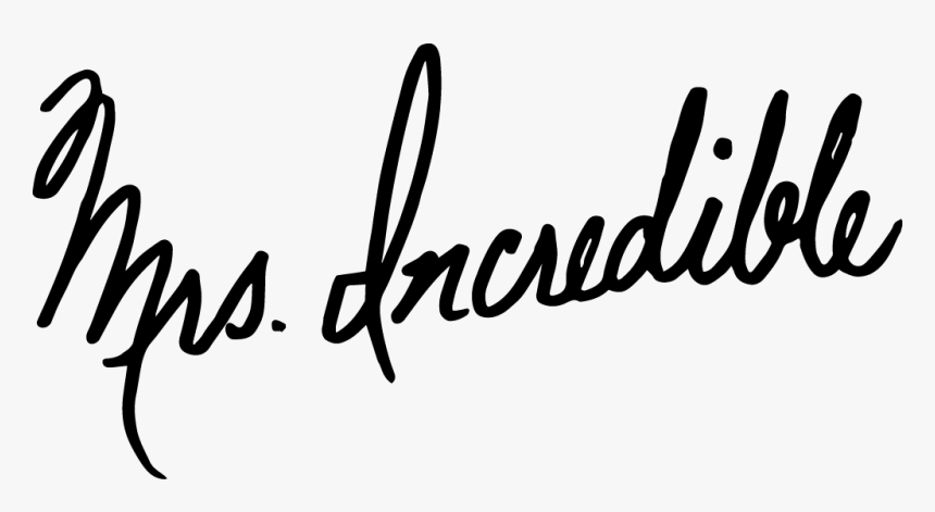 Logo I Love Linda , Png Download - Mrs Incredible Autograph, Transparent Png, Free Download
